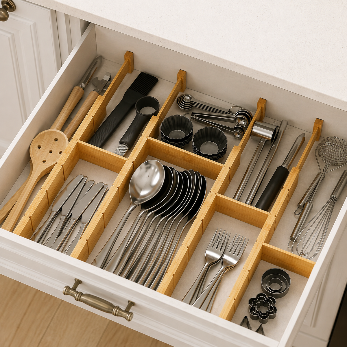 Bamboo Drawer Organizer