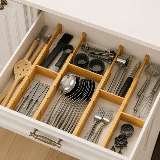 Bamboo Drawer Organizer
